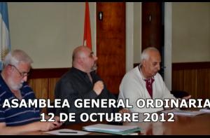 ASAMBLEA GENERAL ORDINARIA - 2012
