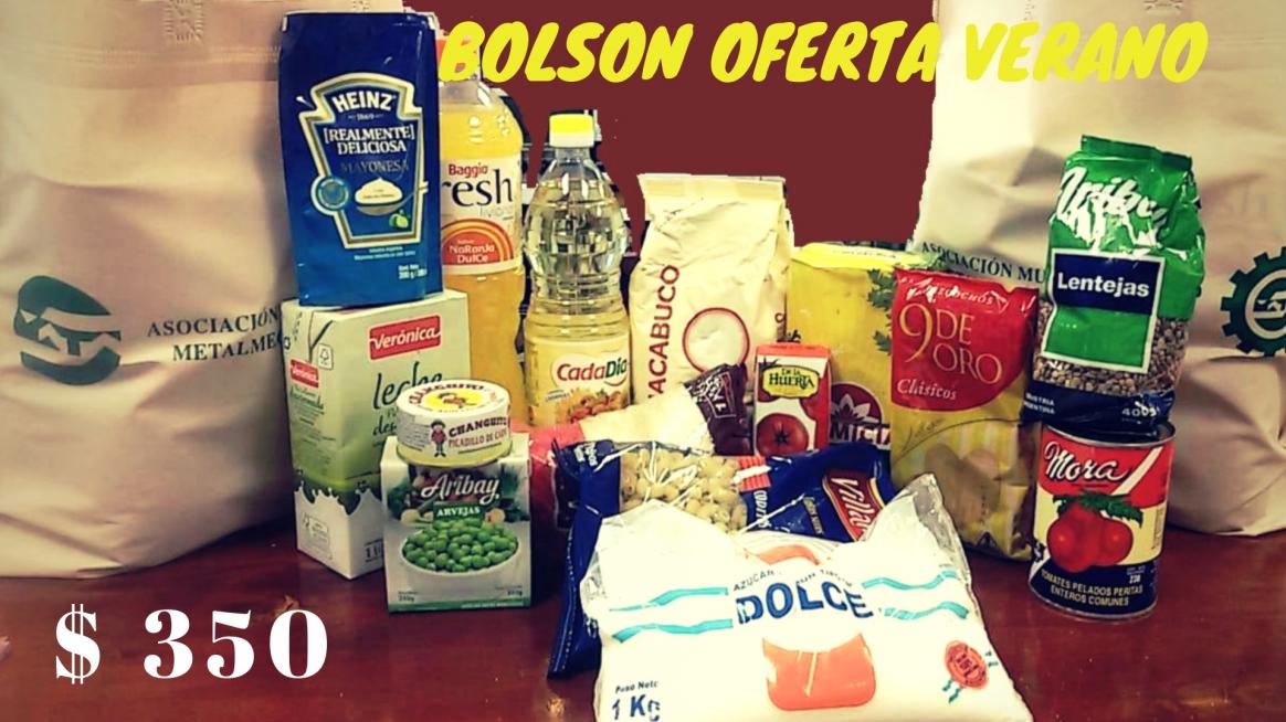 ¡OFERTA DE BOLSONES CON MERCADERÍA EN LA ASOCIACIÓN MUTUAL!