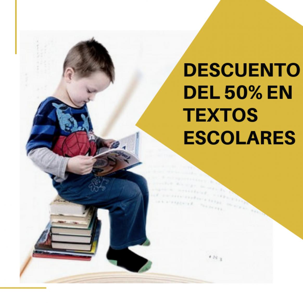 DESCUENTO 50% TEXTOS ESCOLARES PARA AFILIADOS
