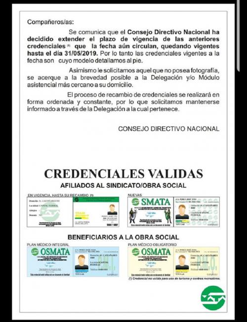 NUEVAS CREDENCIALES